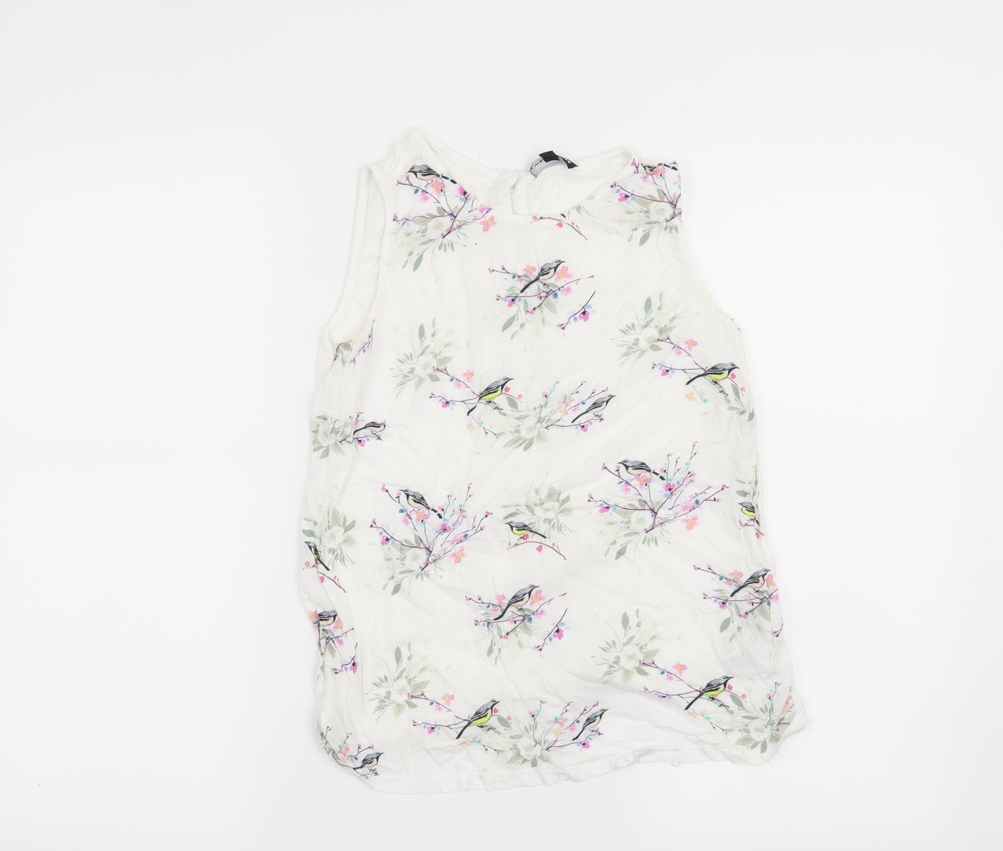Womens UK Size 6 Warehouse White Basic Blouse