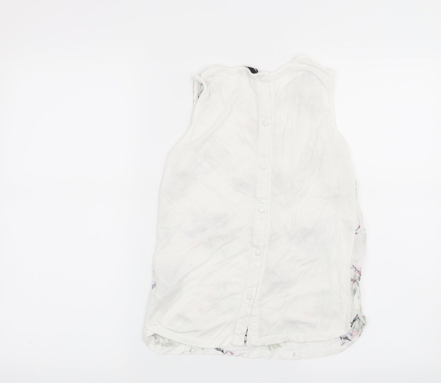Womens UK Size 6 Warehouse White Basic Blouse