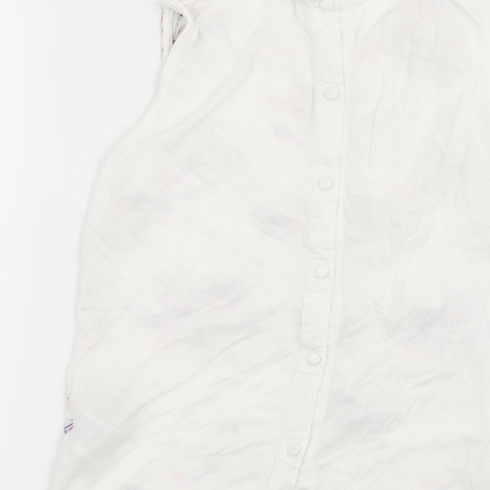 Womens UK Size 6 Warehouse White Basic Blouse