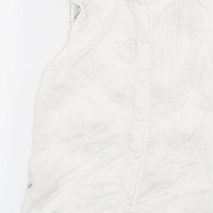 Womens UK Size 6 Warehouse White Basic Blouse
