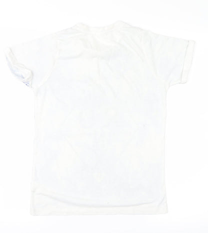 F&F Boys White   Basic T-Shirt Size 10-11 Years  - nyc