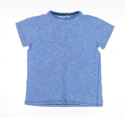 Next Boys Blue Striped  Basic T-Shirt Size 12 Years