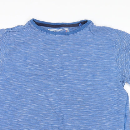 Next Boys Blue Striped  Basic T-Shirt Size 12 Years