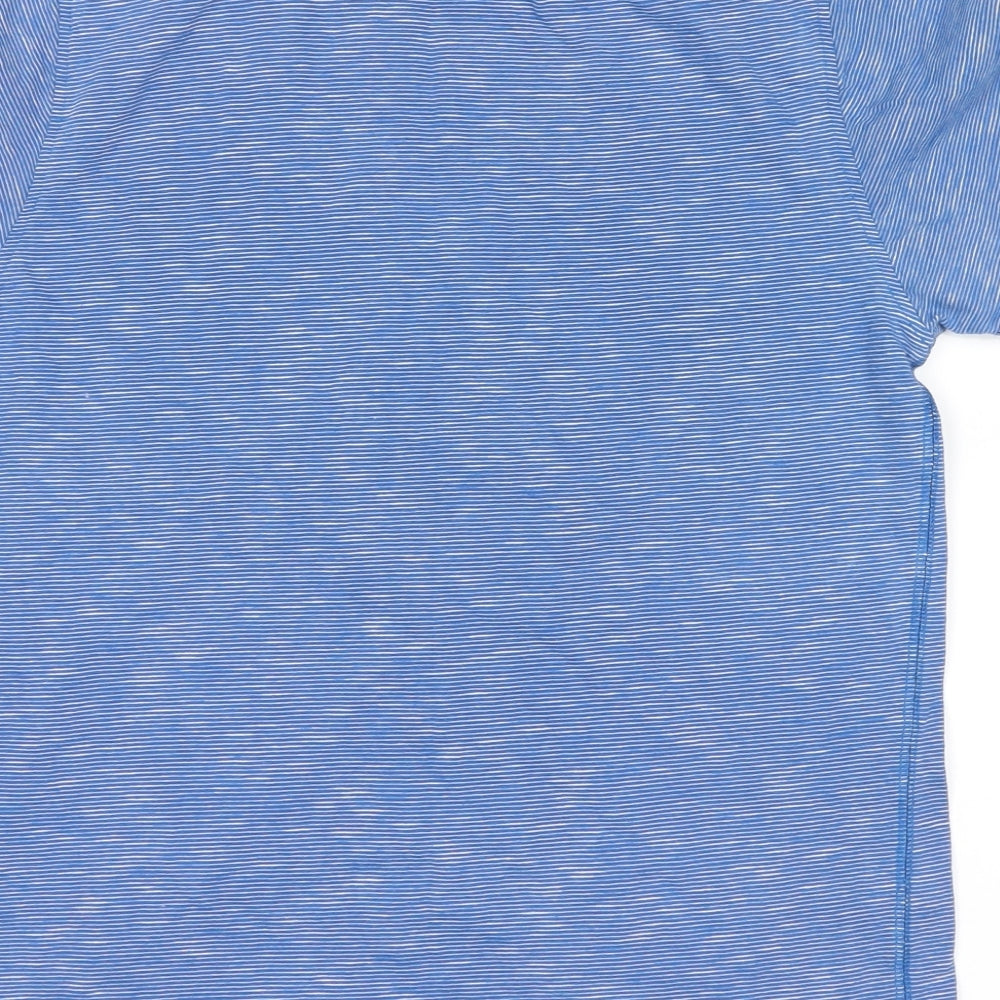 Next Boys Blue Striped  Basic T-Shirt Size 12 Years