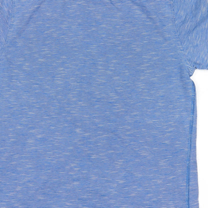 Next Boys Blue Striped  Basic T-Shirt Size 12 Years