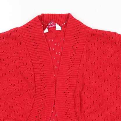 glamarose Womens Red   Cardigan Jumper Size 12