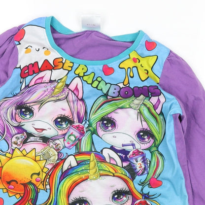 poopsie Girls Purple   Top Pyjama Top Size 7-8 Years  - poopsie slime surprise