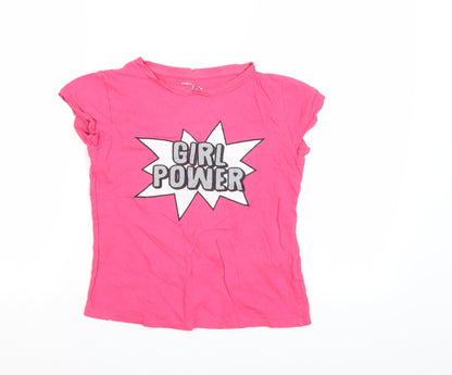 PEP&CO Girls Pink   Basic T-Shirt Size 8-9 Years