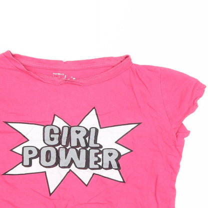 PEP&CO Girls Pink   Basic T-Shirt Size 8-9 Years