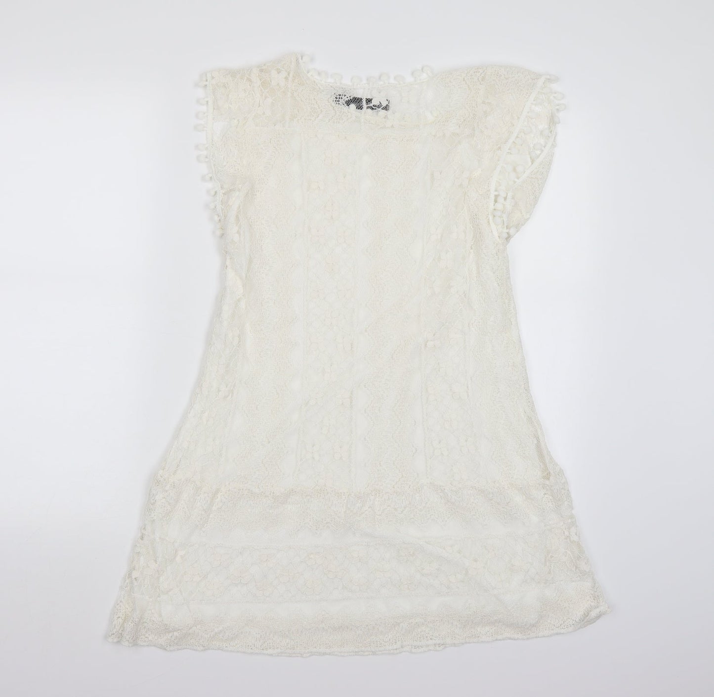 Womens UK Size 12 Zanzea White Basic Blouse