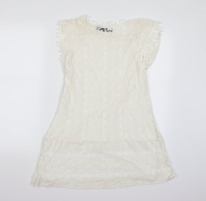 Womens UK Size 12 Zanzea White Basic Blouse