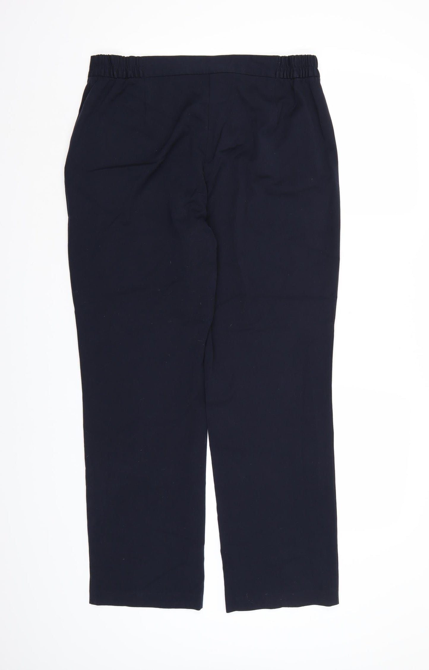 Womens UK Size 12 Marks and Spencer Regular Fit Dress Pants Blue Trousers
