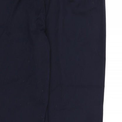 Womens UK Size 12 Marks and Spencer Regular Fit Dress Pants Blue Trousers