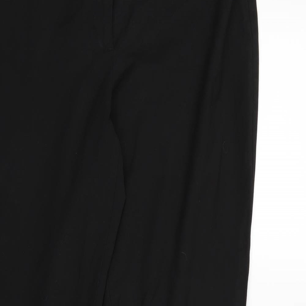 Womens UK Size 14 Marks and Spencer Regular Fit Dress Pants Black Trousers