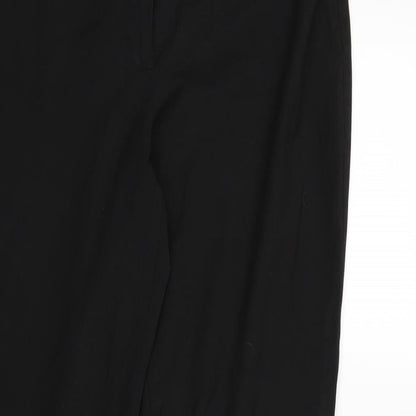 Womens UK Size 14 Marks and Spencer Regular Fit Dress Pants Black Trousers