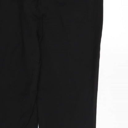 Womens UK Size 14 Marks and Spencer Regular Fit Dress Pants Black Trousers
