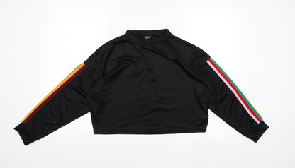 New Look Girls Black   Pullover Sweatshirt Size 12-13 Years