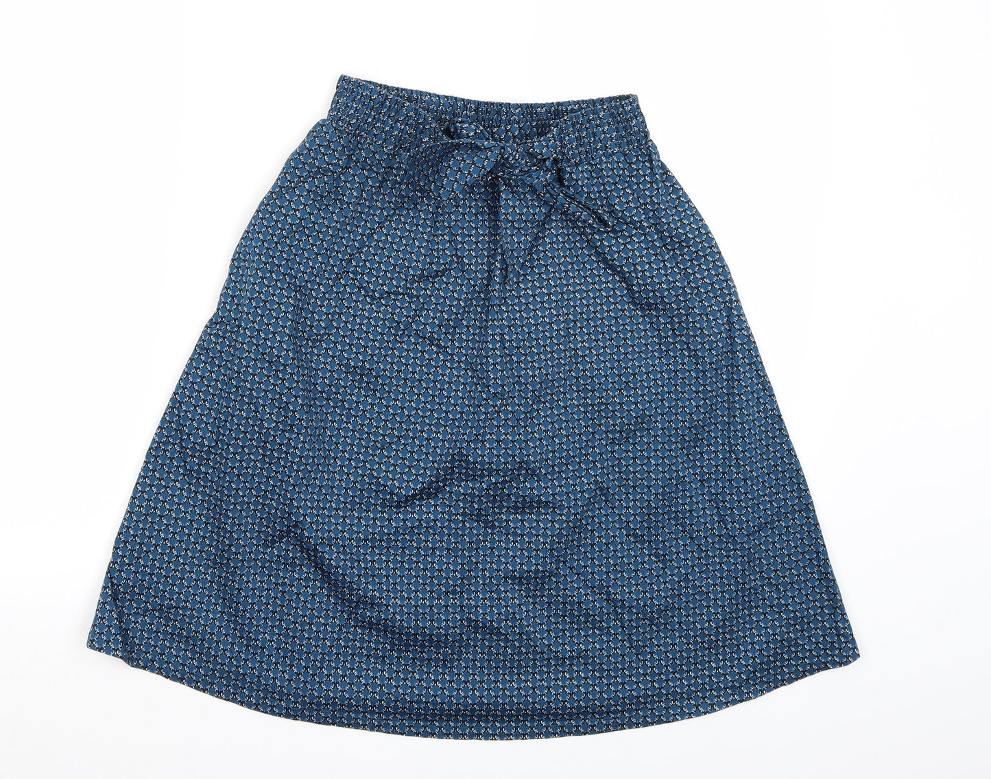 H&M Womens Blue Geometric  A-Line Skirt Size 6