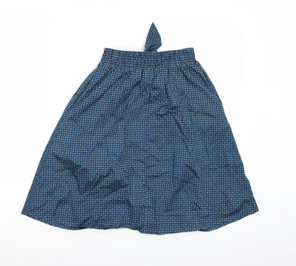 H&M Womens Blue Geometric  A-Line Skirt Size 6