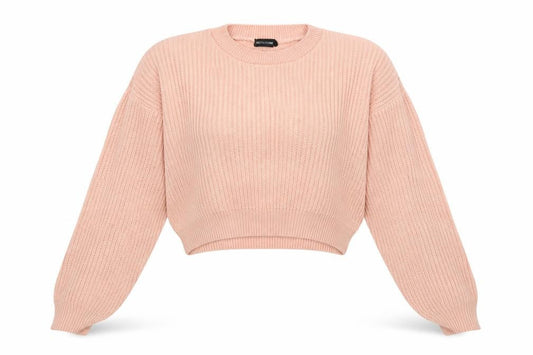 PRETTYLITTLETHING Womens Pink  Knit Pullover Jumper Size M