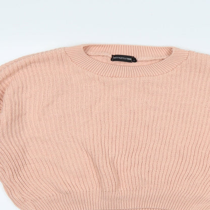 PRETTYLITTLETHING Womens Pink  Knit Pullover Jumper Size M