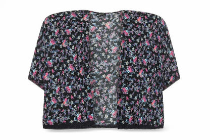 New Look Girls Black Floral  Jacket  Size S