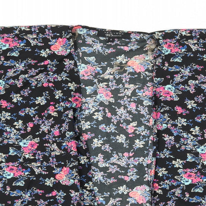 New Look Girls Black Floral  Jacket  Size S
