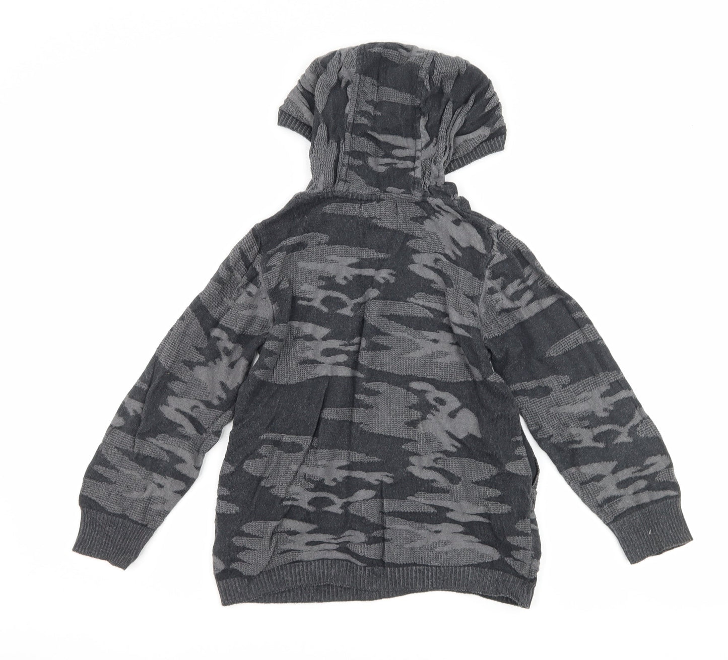 NEXT Boys Grey Camouflage  Pullover Hoodie Size 6 Years