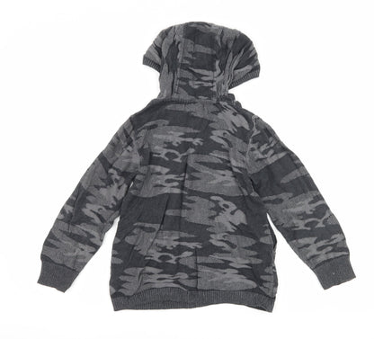 NEXT Boys Grey Camouflage  Pullover Hoodie Size 6 Years