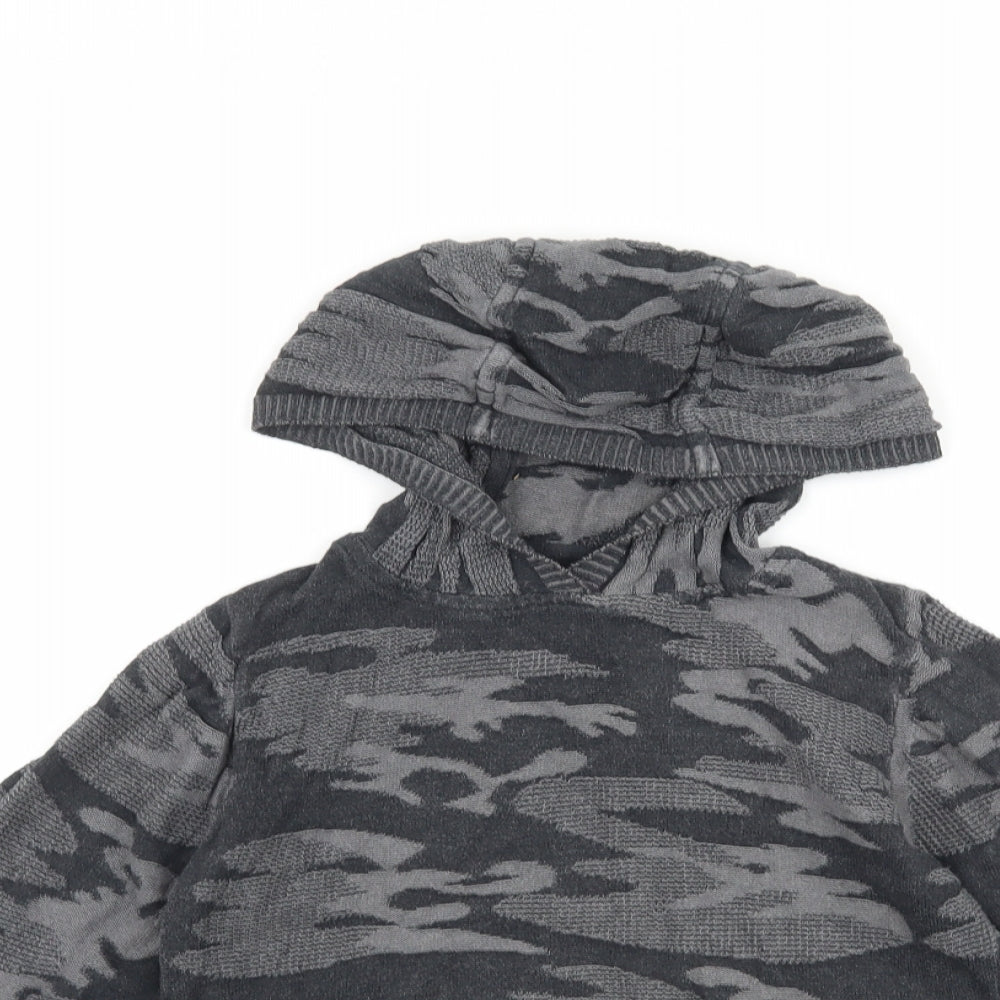 NEXT Boys Grey Camouflage  Pullover Hoodie Size 6 Years