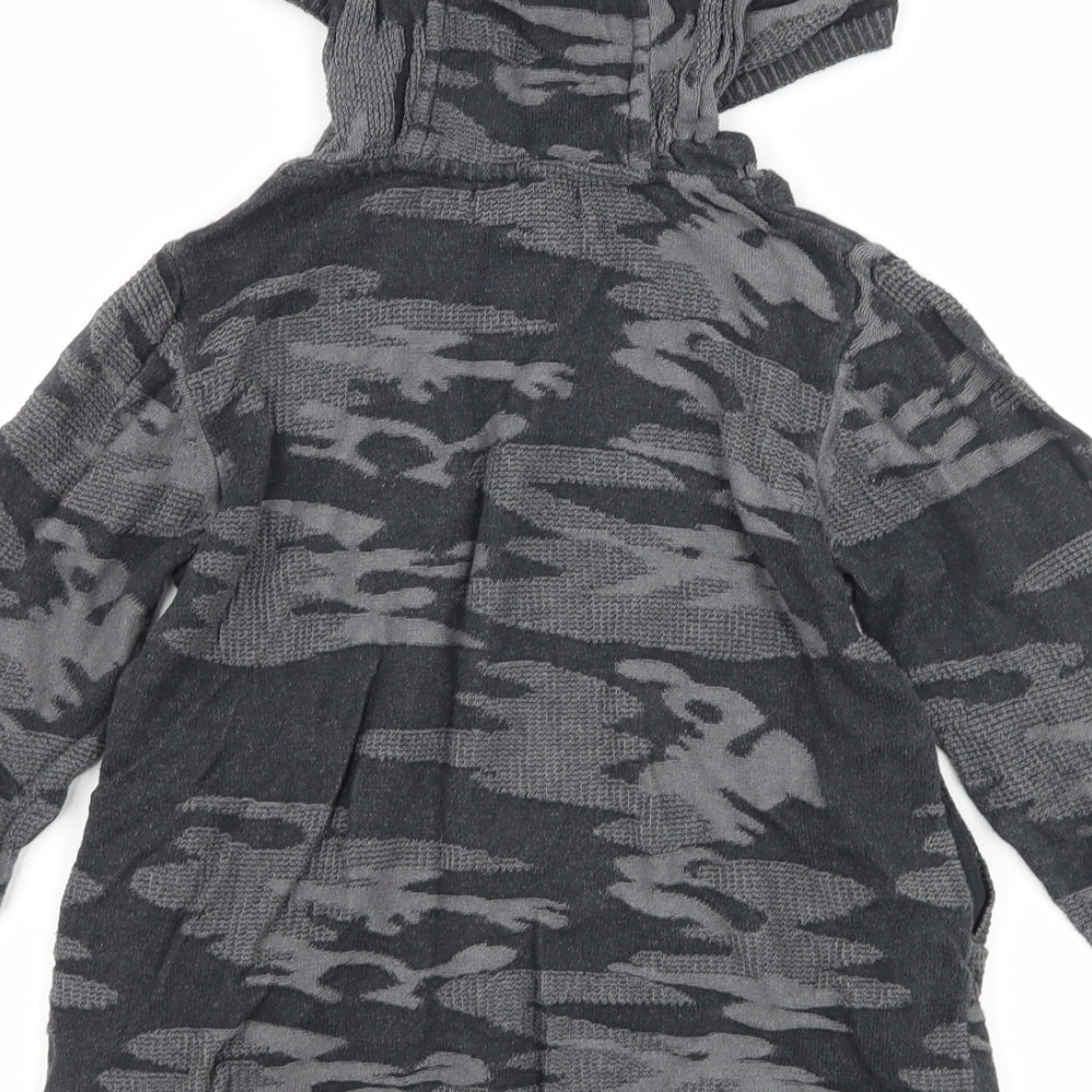 NEXT Boys Grey Camouflage  Pullover Hoodie Size 6 Years