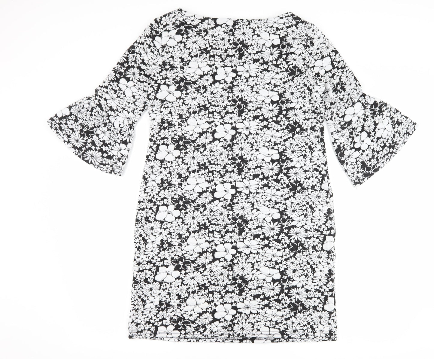 Marina Kaneva Womens Black Floral  Bodycon  Size 12