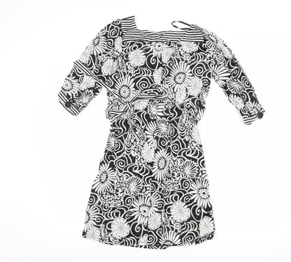 Atmosphere Womens Black Floral  Shift  Size 8