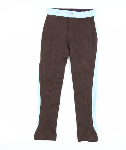 DECATHLON Girls Brown   Jegging Trousers Size 11-12 Years - Jodhpurs