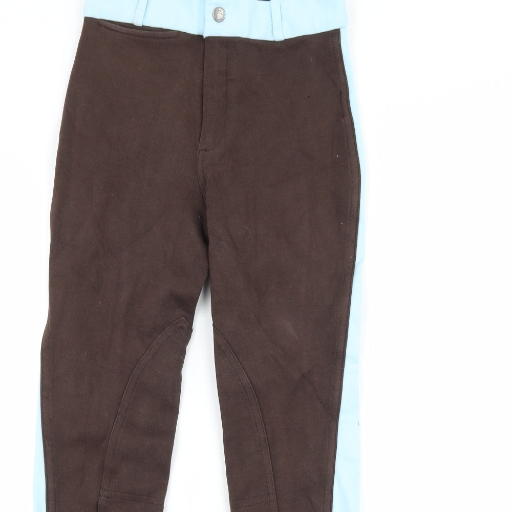 DECATHLON Girls Brown   Jegging Trousers Size 11-12 Years - Jodhpurs