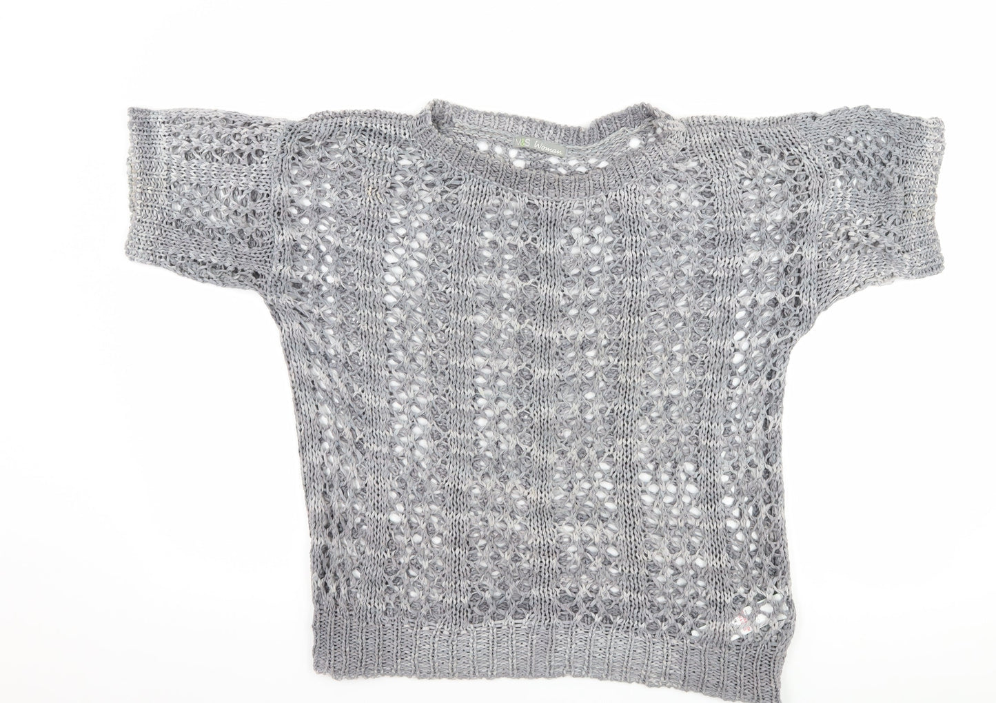 Womens UK Size 12 Marks and Spencer Grey Basic T-Shirt