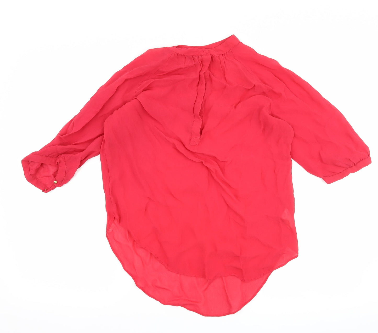 Womens UK Size 12 NEXT Pink Basic Blouse