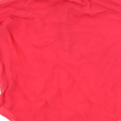 Womens UK Size 12 NEXT Pink Basic Blouse