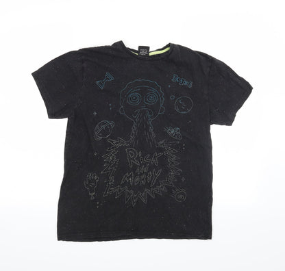 Primark Boys Black   Basic T-Shirt Size S