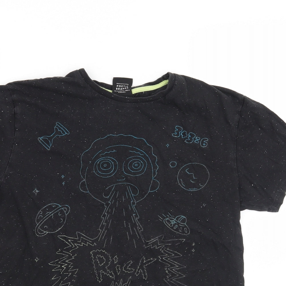 Primark Boys Black   Basic T-Shirt Size S