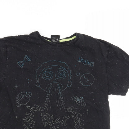 Primark Boys Black   Basic T-Shirt Size S