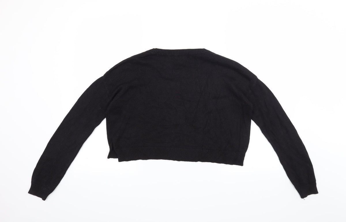Forever 21 Womens Black   Pullover Jumper Size M