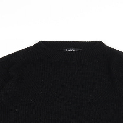 Boohoo Womens Black   Pullover Jumper Size M