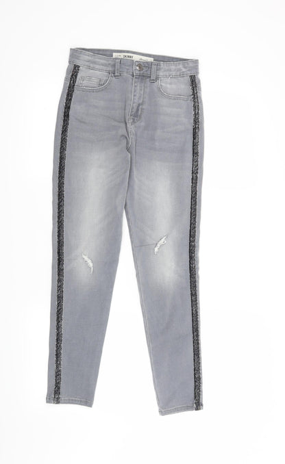 Denim & Co. Girls Grey   Skinny Jeans Size 11-12 Years