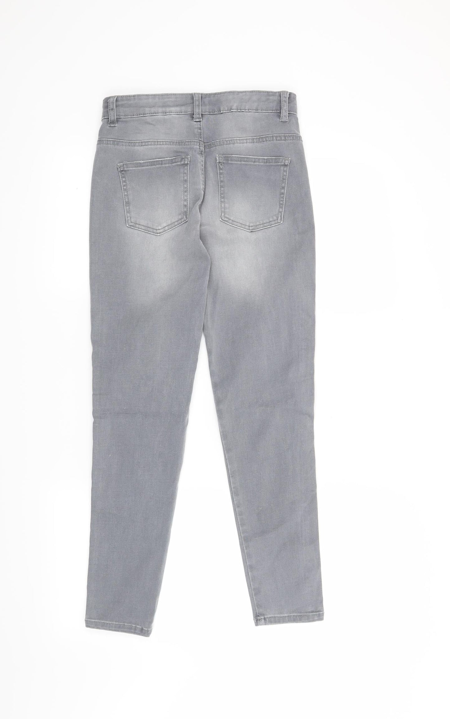 Denim & Co. Girls Grey   Skinny Jeans Size 11-12 Years