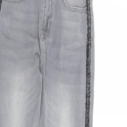 Denim & Co. Girls Grey   Skinny Jeans Size 11-12 Years
