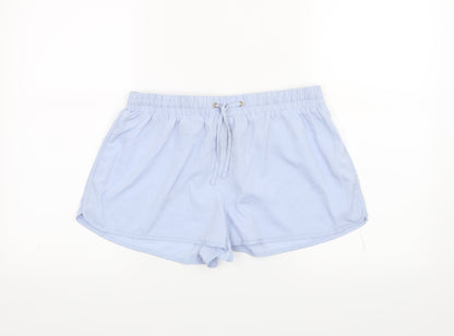 Denim & Co. Womens Blue   Sweat Shorts Size 10