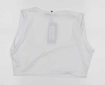 I SAW IT FIRST Womens White   Basic T-Shirt Size 16