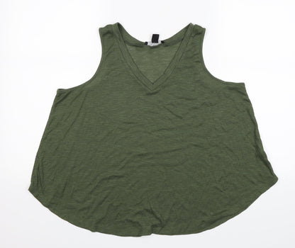 Primark Womens Green   Basic Tank Size 16