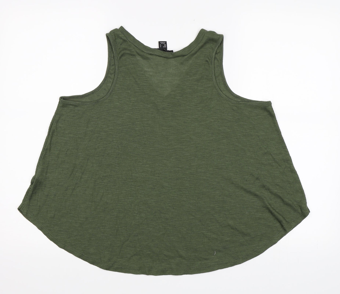 Primark Womens Green   Basic Tank Size 16